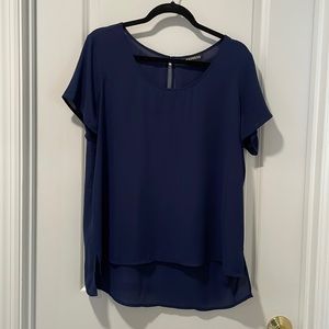Navy blouse